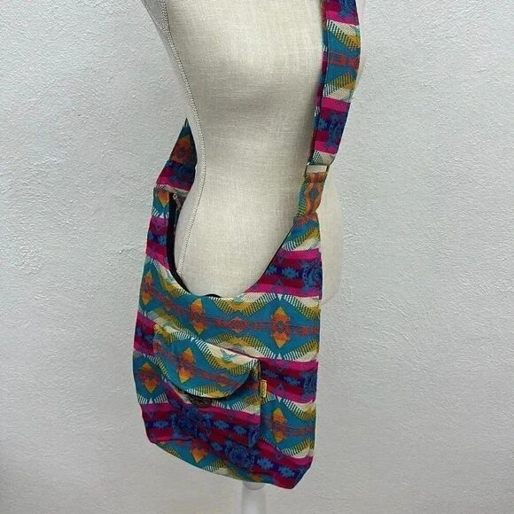 Rukuray Tribal Aztec Boho Crossbody Bag - Picture 2 of 9